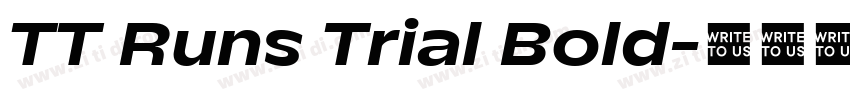 TT Runs Trial Bold字体转换